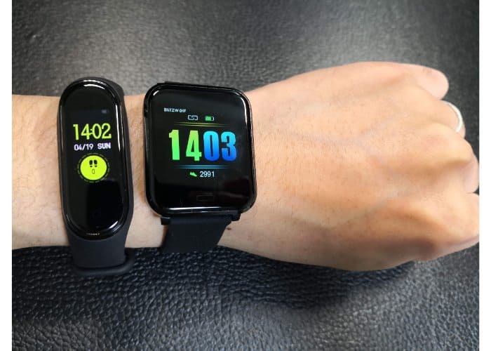 BW-HL1とMiBand4画面比較