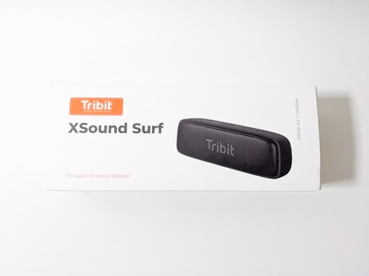 Tribit Xsound Surf外箱パッケージ外観