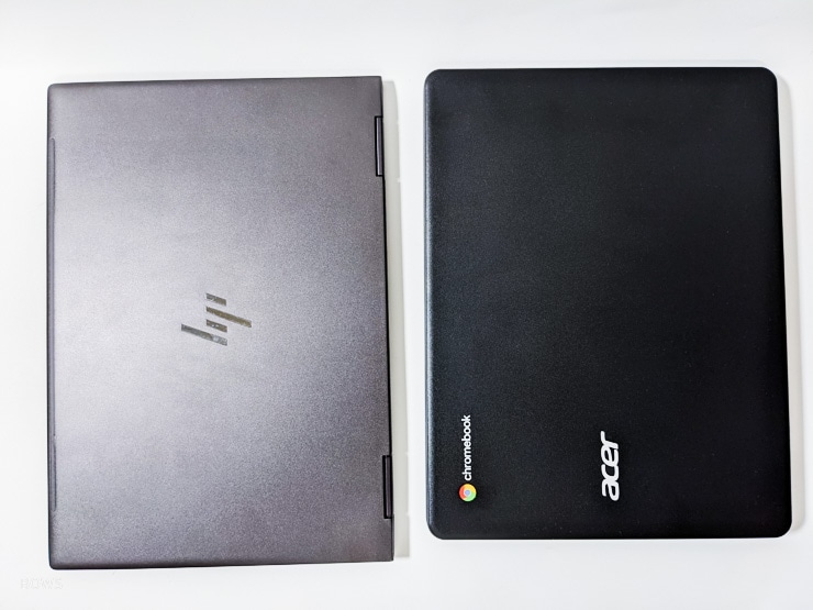 13インチのENVY X360とほぼ同等のサイズ感なChromebook 712