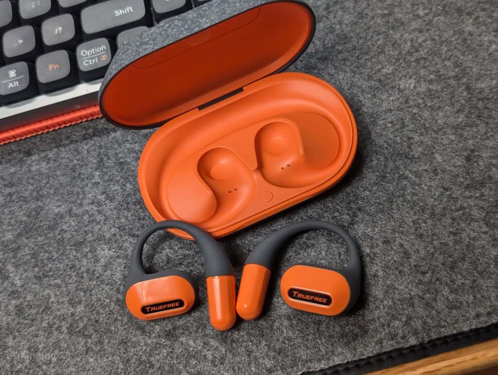 TRUEFREE O2レビュー。挿し色オレンジが粋なオープンイヤーイヤホン