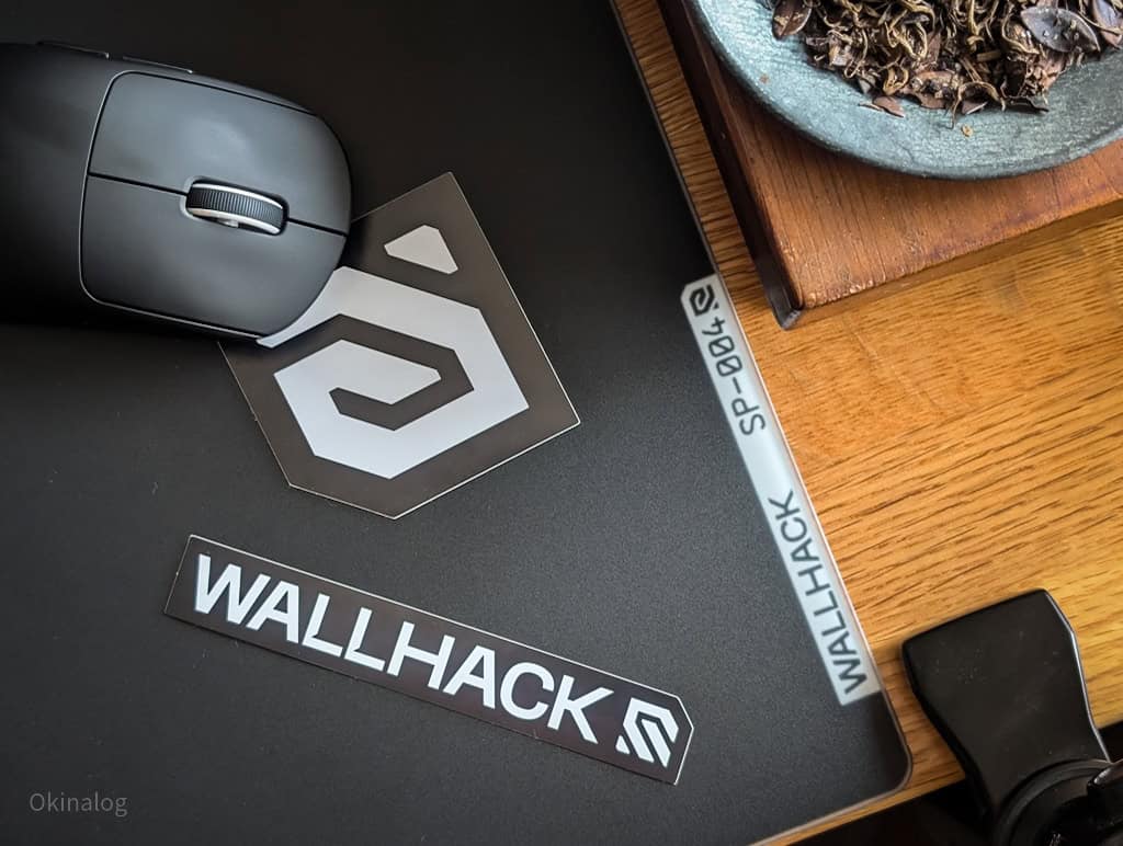 WALLHACK SP-004 マウスパッド 黒 SP-004 Black Glass Gaming Mousepad | Wallhack