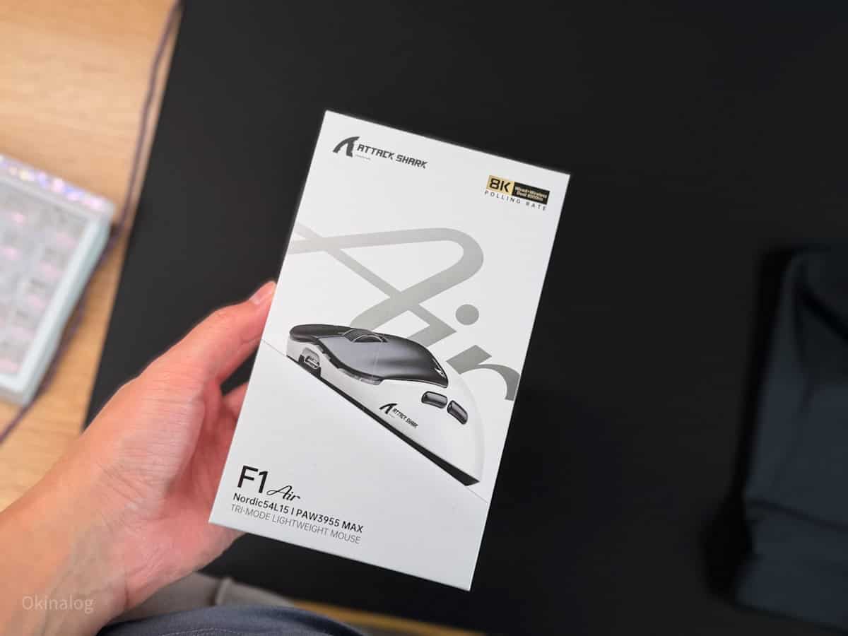 ATTACK SHARK F1 Airのパッケージ